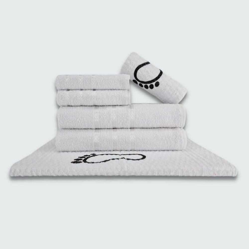 Jogo De Toalha Banho 6 Peças Viena Branco
