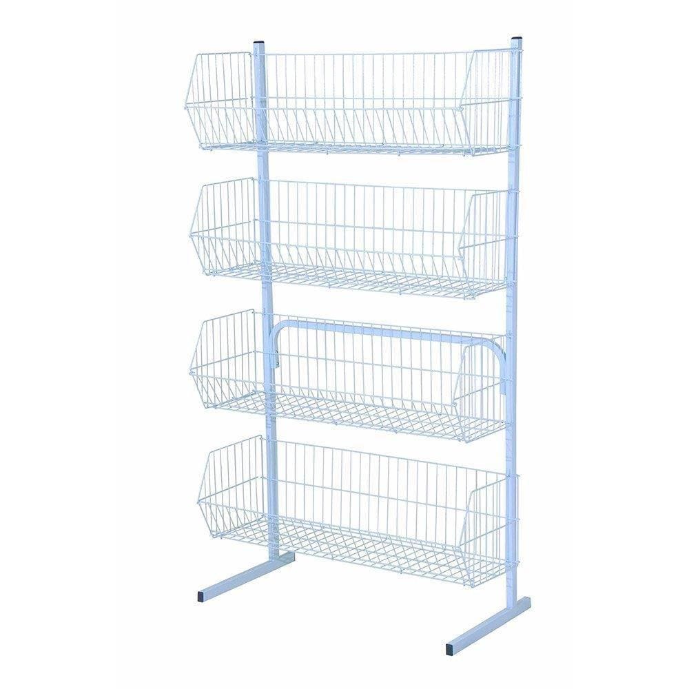 Cesto Simples Empilhavel P4 Desmontavel Sa Grande Branco