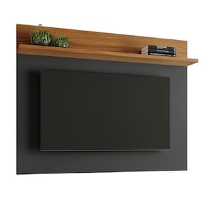 Painel Para Tv Smart Até 50" Nt 1185 Notável Preto/ Freijó