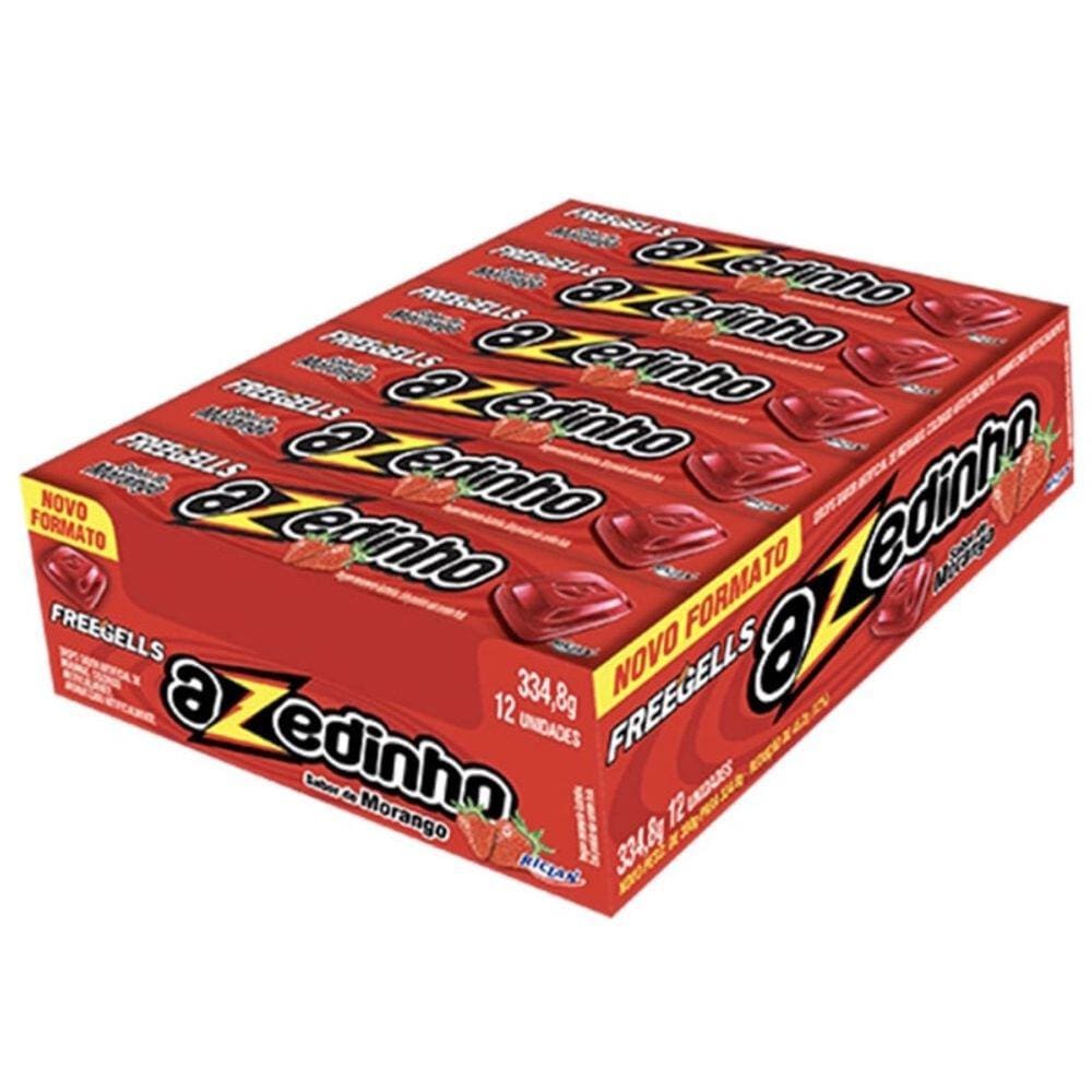 Drops Azedinho Morango Freegells Caixa C/12unid - 334g