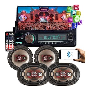 Kit Som Alto Falante Bravox Kit Fácil + Radio Tay Tech Cel