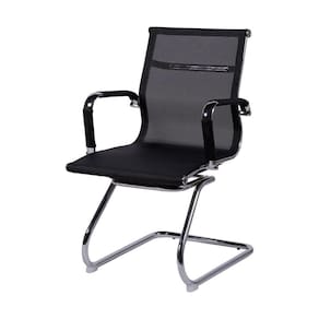Cadeira De Escritorio Eames Fixa - Tela Mesh Preta