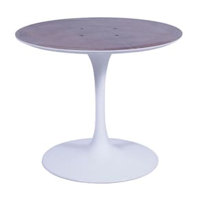 Base Mesa Tulip Jantar Redonda Branca - 124 A 150cm