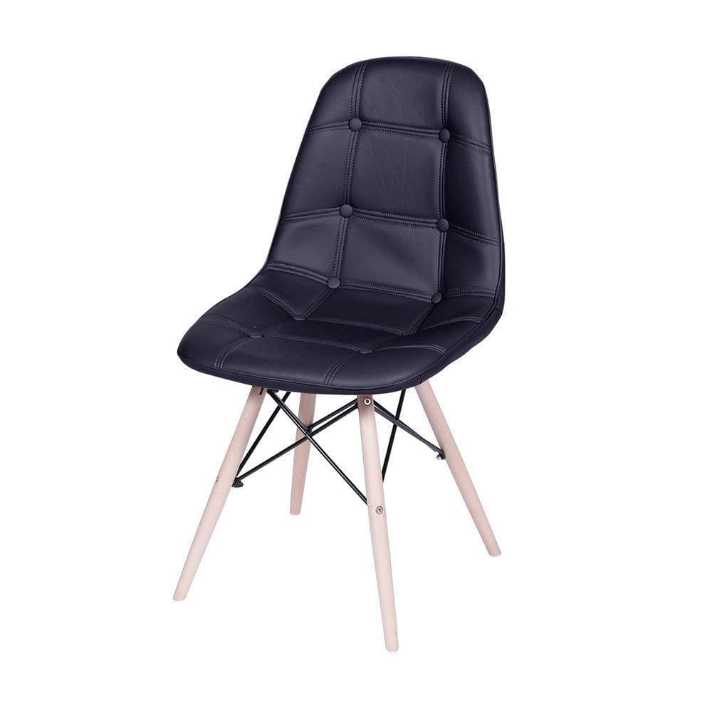 Cadeira Eames Dsw Botonê - Preta
