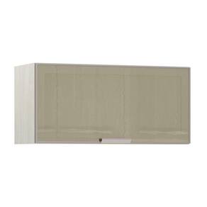 Armário Basculante 80cm 1 Porta C/Vidro Reflecta Bronze