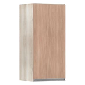Armário Aéreo 35cm 1 Porta Lis Legno Crema C/Cumaru