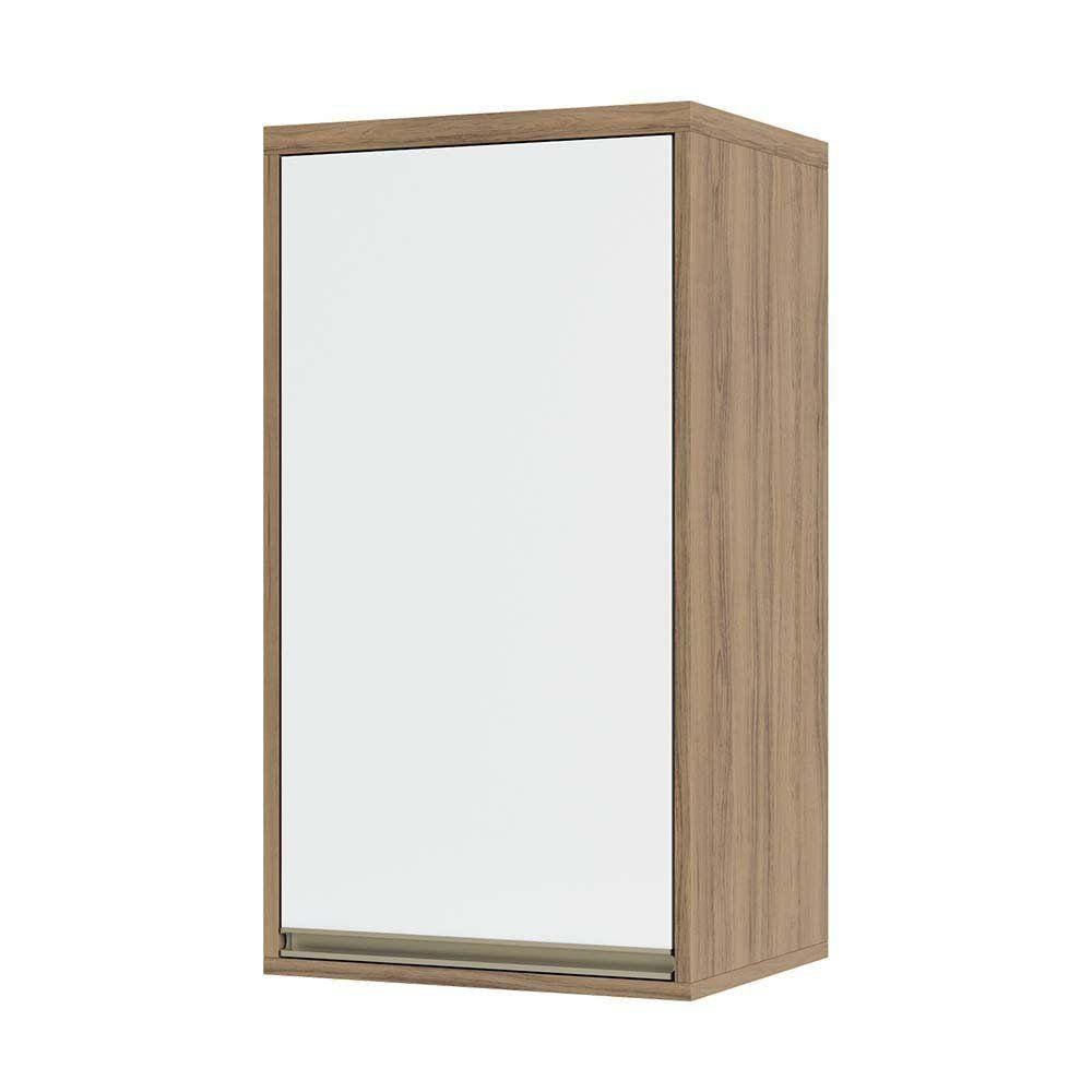 Armário Aéreo 40cm 1 Porta 1 Prateleira Mel Vanilla C/Bran