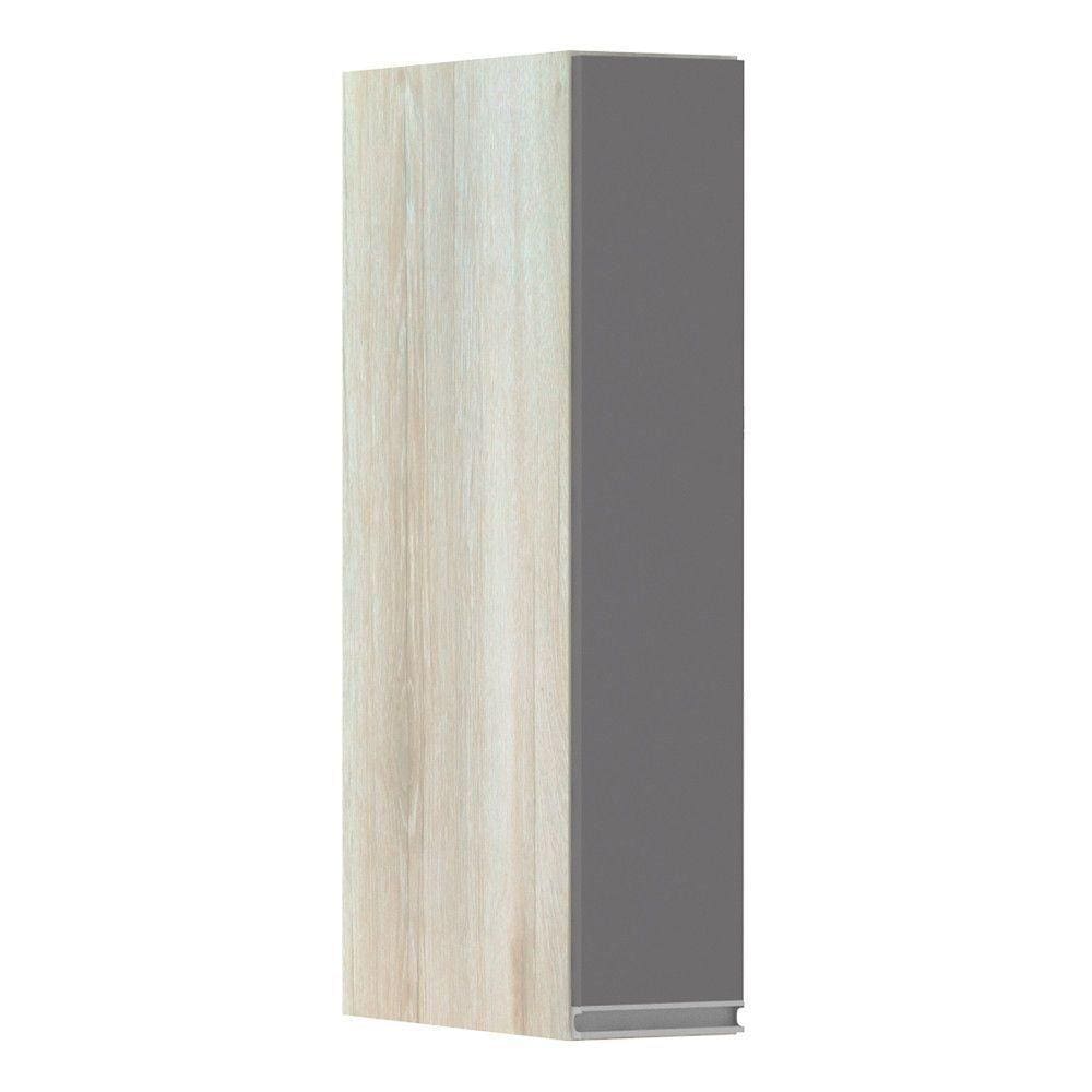 Armário Para Cozinha 15cm 1 Porta Lis Legno Crema C/Cinza