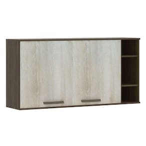 Armário Aéreo 120cm 2 Portas 1 Prateleira C/Nicho Lateral