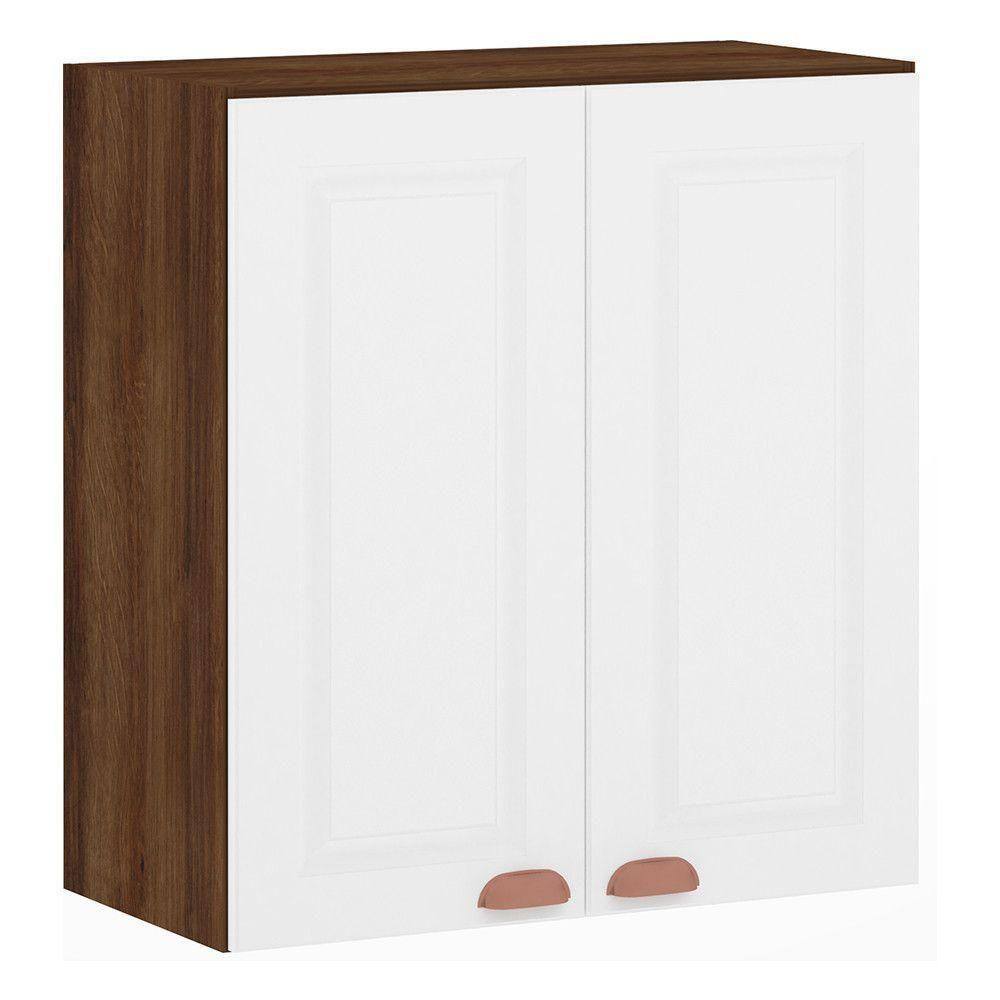 Armário Para Cozinha 70cm 2 Portas Safira Nogueira