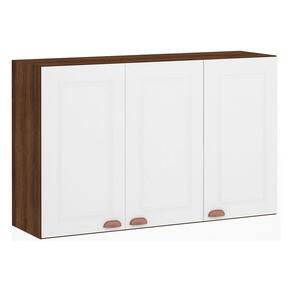Armário Para Cozinha 120cm 3 Portas Safira Nogueira