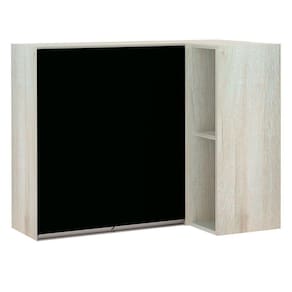 Armário Canto Reto Conjugado 2 Portas C/Nicho Legno Crema