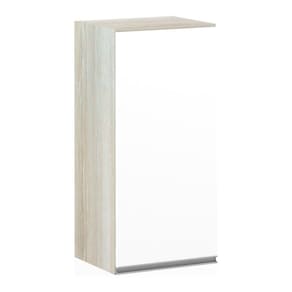 Armário Aéreo 35cm 1 Porta Lis Legno Crema C/Branco