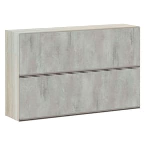 Armário Basculante Duplo 120cm 2 Portas Legno Crema