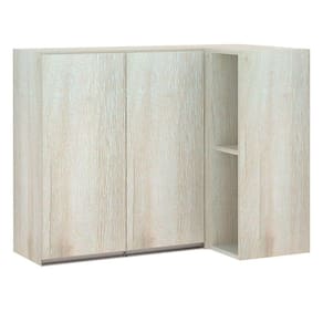 Armário Canto Reto Conjugado 2 Portas C/Nicho Legno Crema