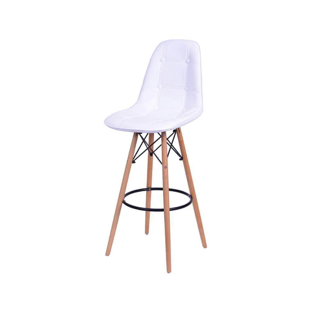 Banqueta Eames Dkr Botonê - Branca