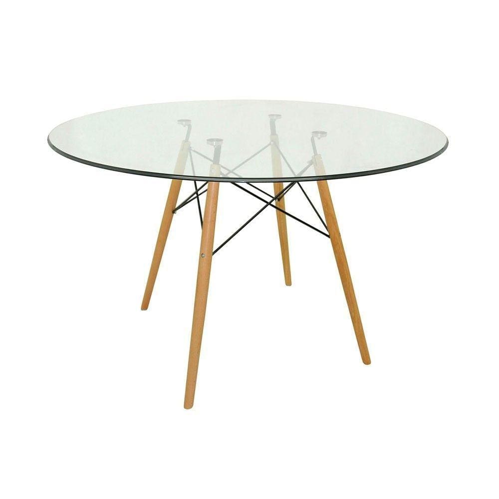 Mesa Eames Eiffel Redonda 120cm - Vidro