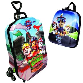 Mochila de Rodinhas Mochilete 3D com Rodinha Tripla + Lancheira Paw Patrol Dino Maxtoy Diplomata
