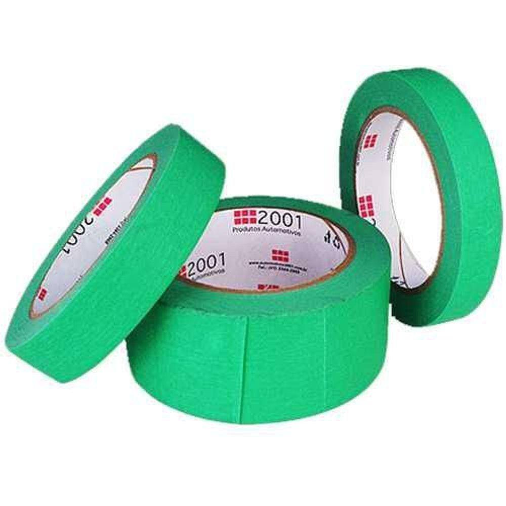 Kit Com 6 Fita Crepe Automotiva Verde 48mmx40m - 2001