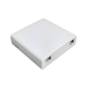 Caixa Ftth / Pto/ Roseta 2 Portas Na Branca K-Gl-1239A
