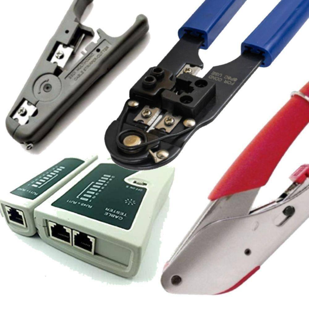 Kit Alicate Crimpar + Compressão + Decapador + Testador