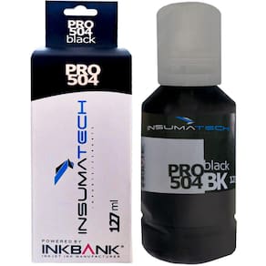 Refil de Tinta Compatível com Epson Insumatech Pro 504 Corante Preto BK 127 ml