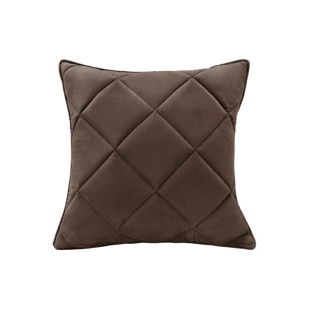 Almofada Decorativa Nina Matelassê 48X48 Veludo Marrom