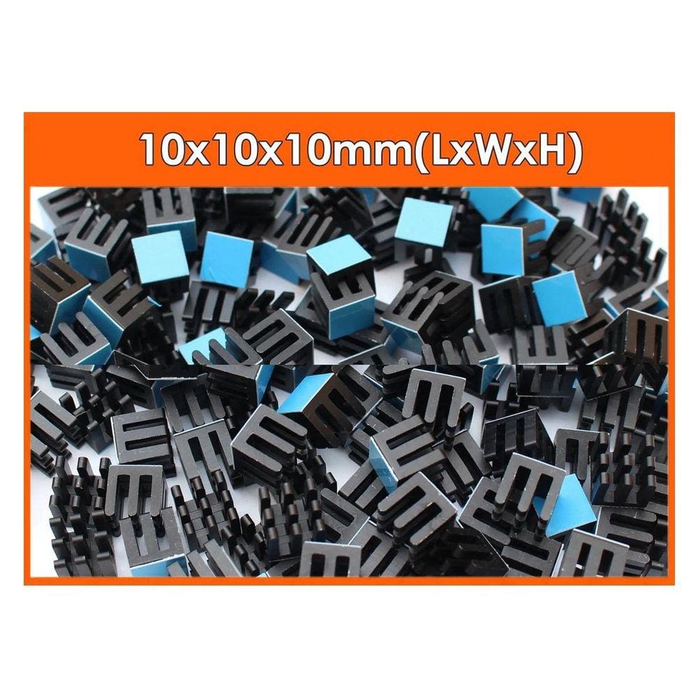 Kit C/ 3 Dissipadores de Calor Autoadesivo 10mm X 10mm X 10mm