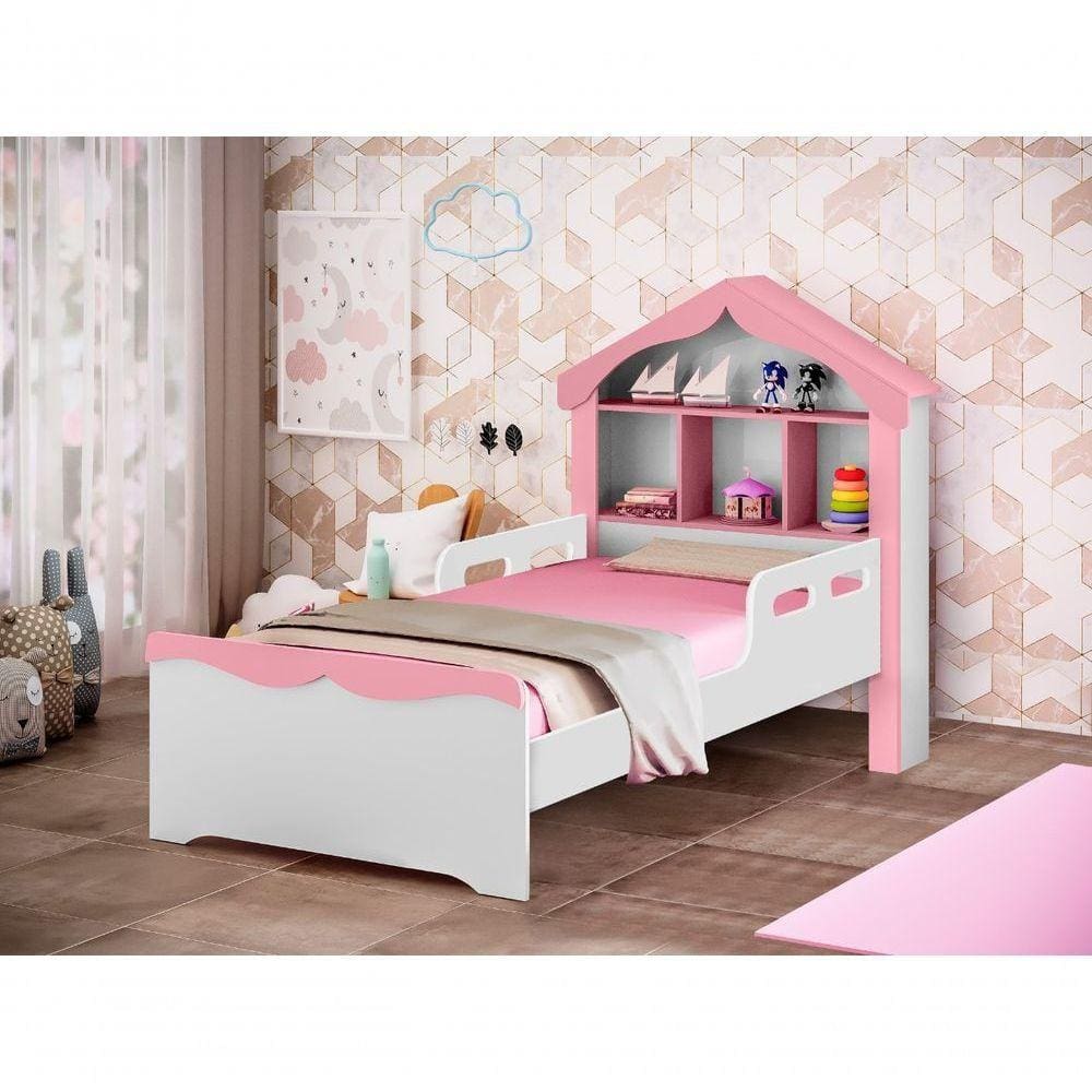 Cama Infantil Para Meninas Com Proteção Lateral da Barbie