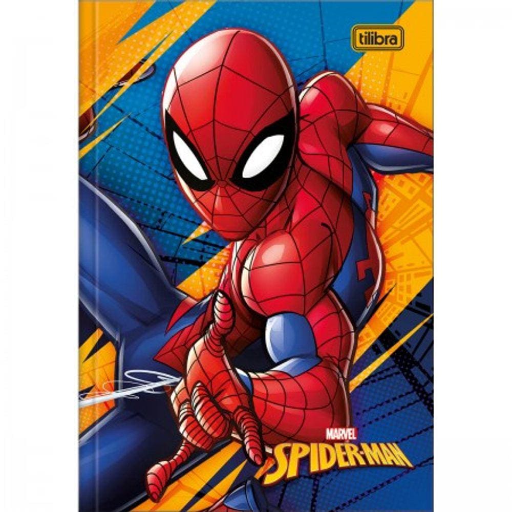 Caderno Brochura Grande Universitário Spider-Man 80 Folhas - Tilibra