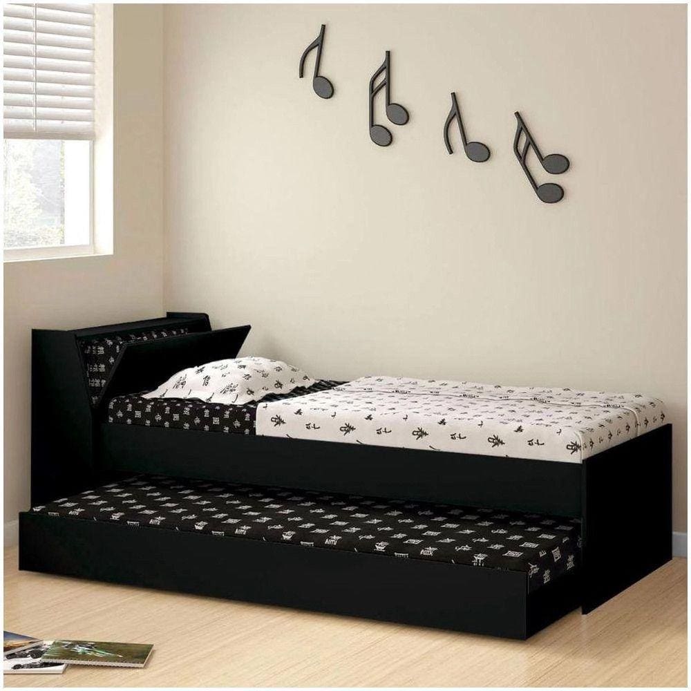 Cama Ditália Móveis Solteiro Bicama BB-28