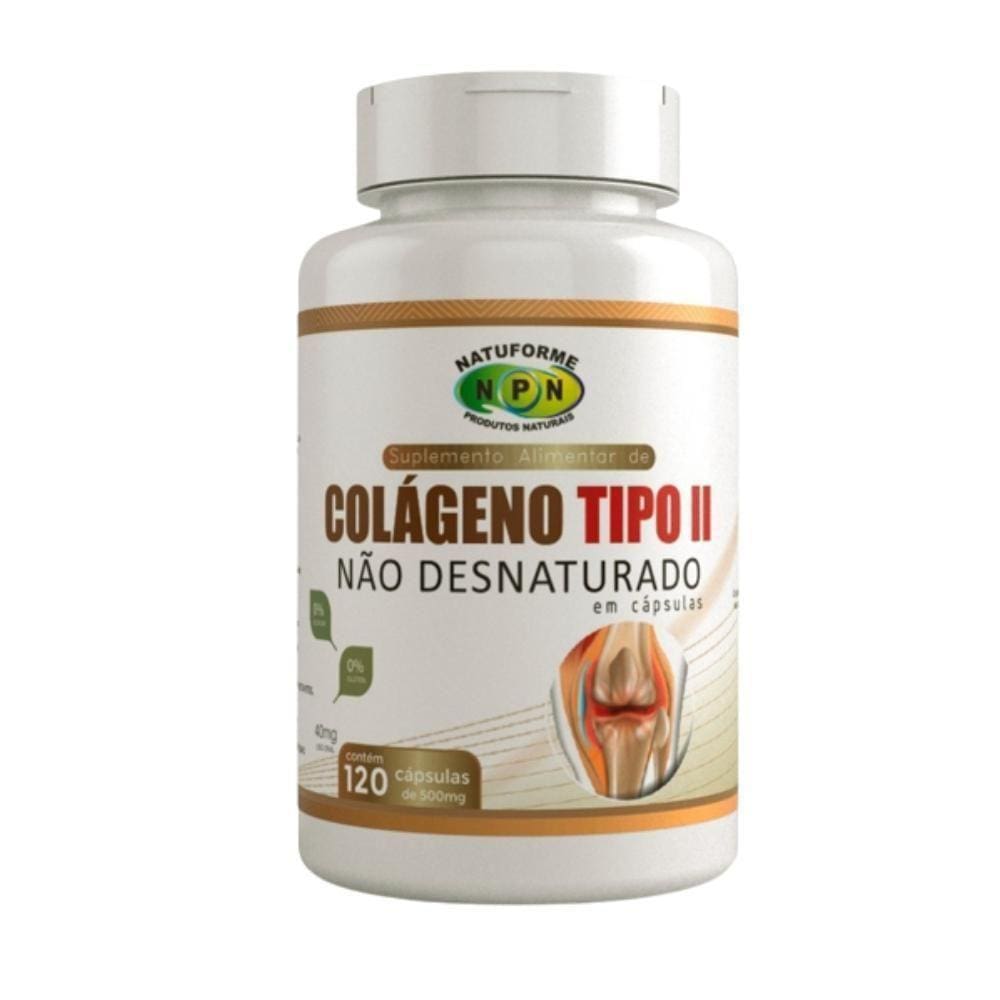 Colágeno Tipo Ll Não Hidrolisado 120 Cápsulas Natuforme