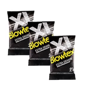 Kit 3 Pacotes Preservativo Blowtex Extra Grande C/ 3 Unidades Cada