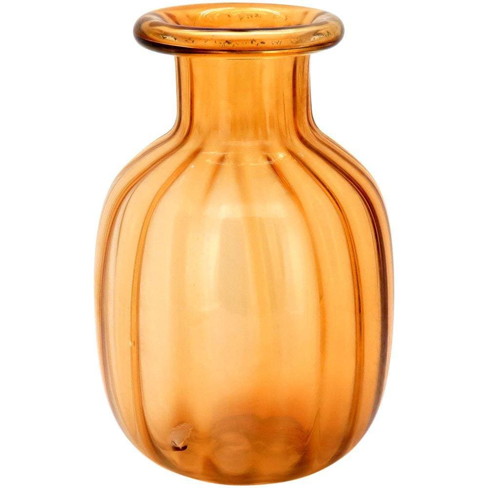 SUPLA VASO 30x20x20cm VIDRO ÂMBAR