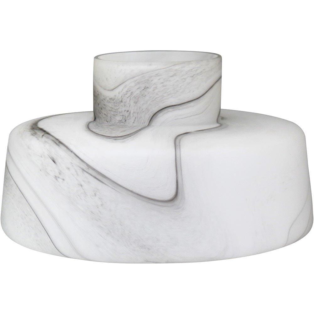 OBELLE VASO 22x35x35cm VIDRO BRANCO