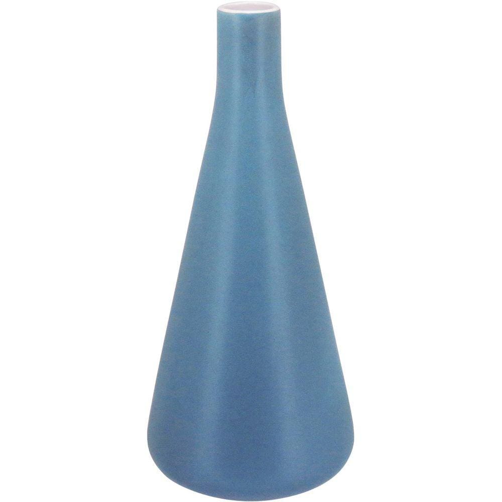 MALIN VASO 34x15x15cm CERÂMICA AZUL
