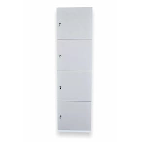 Armário 4 portas guarda volume locker com chave em mdf
