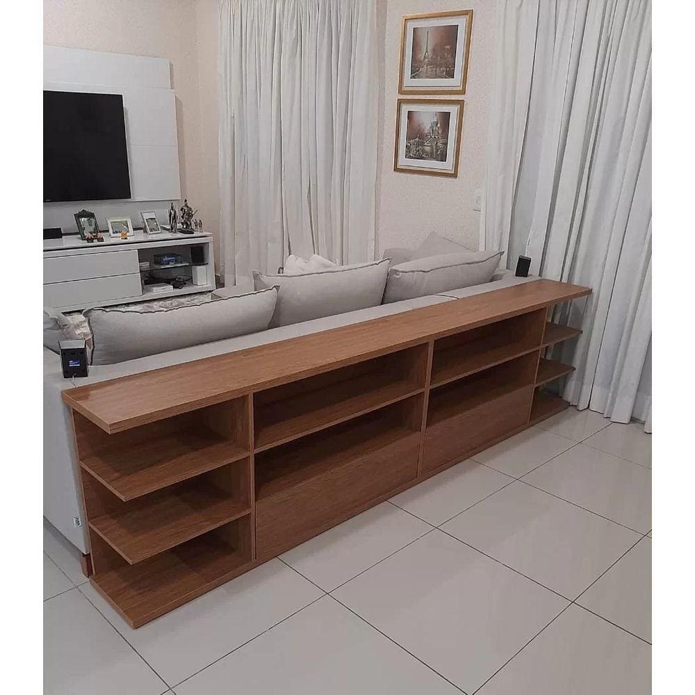 Aparador para sofá em mdf 3 metros sala divisor de ambientes decoração