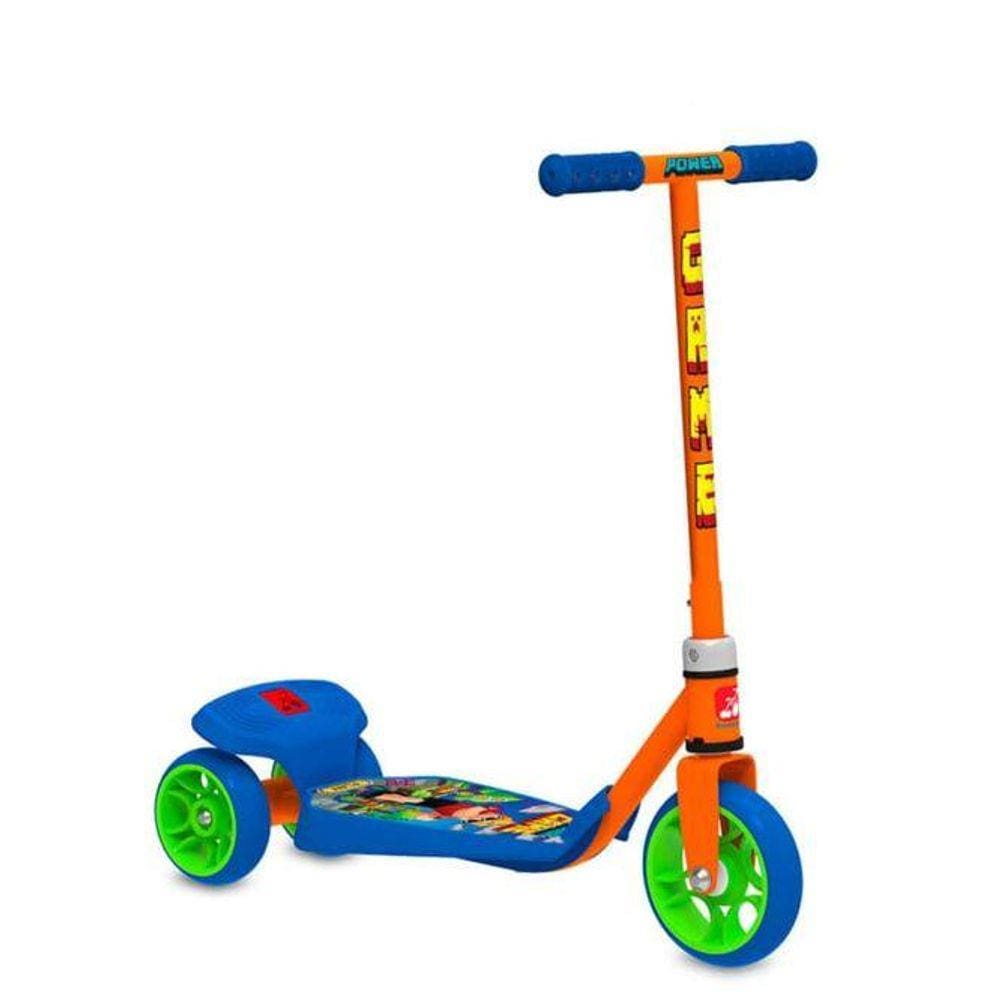 Patinete Infantil Bandeirante Power Game com 3 Rodas