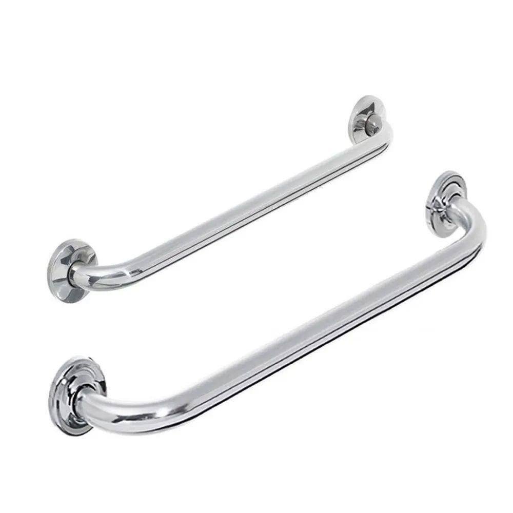 Alça Apoio Barra Inox Kit 2 Und 40 Cm E 50 Cm Acessibilidade