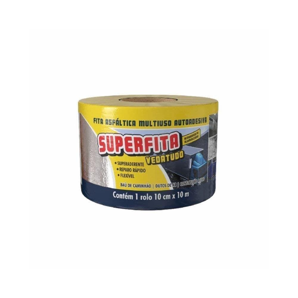 Fita Denver Superfita Aluminizada Autoadesiva 10cmx10m