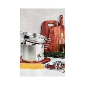 Cozi Pasta Tramontina Fundo Triplo Brava 20Cm 2 Peças