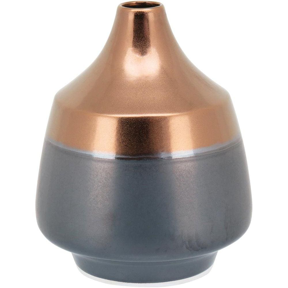 BELI VASO 24x20x20cm CERÂMICA BRONZE