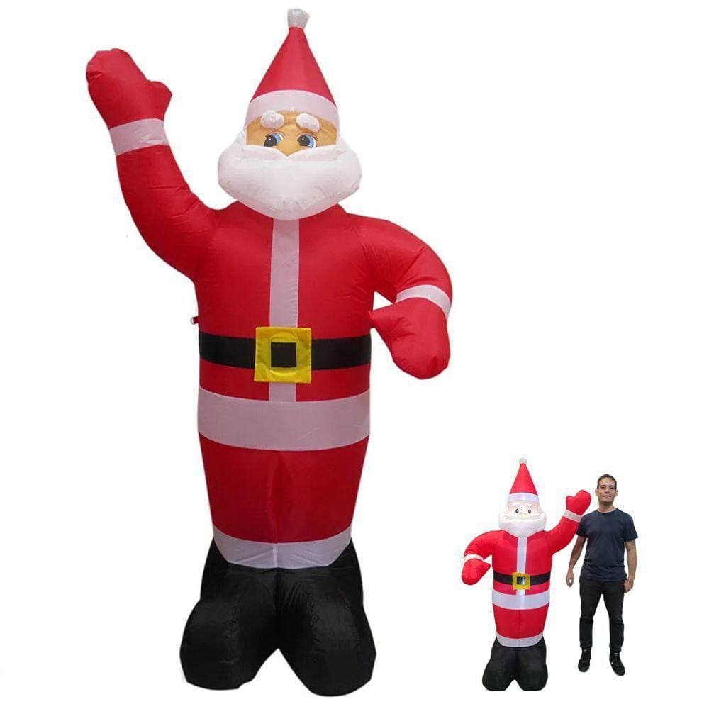 Papai Noel Gigante Natal 1.90 M Led Enfiete 110V Inflavel