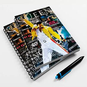 Caderno Universitário 96 Fls Rock Feddie Mercury