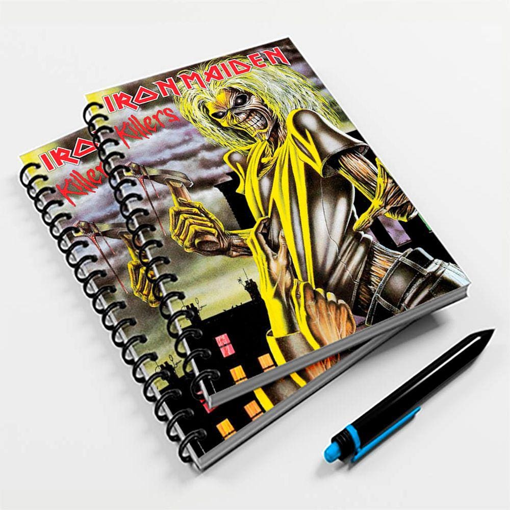 Caderno Universitário 96 Fls Rock Iron Maiden