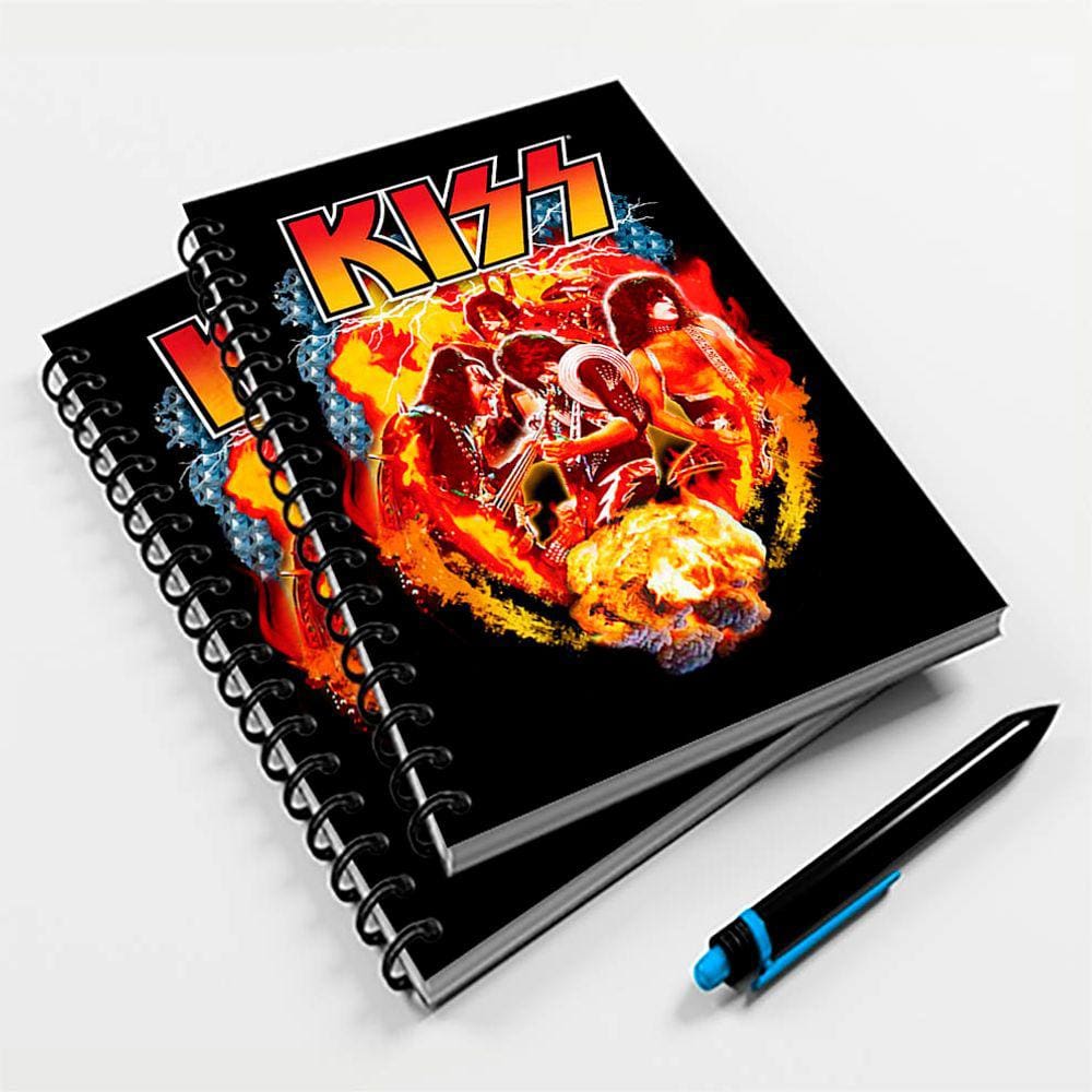 Caderno Universitário 96 Fls Rock Kiss