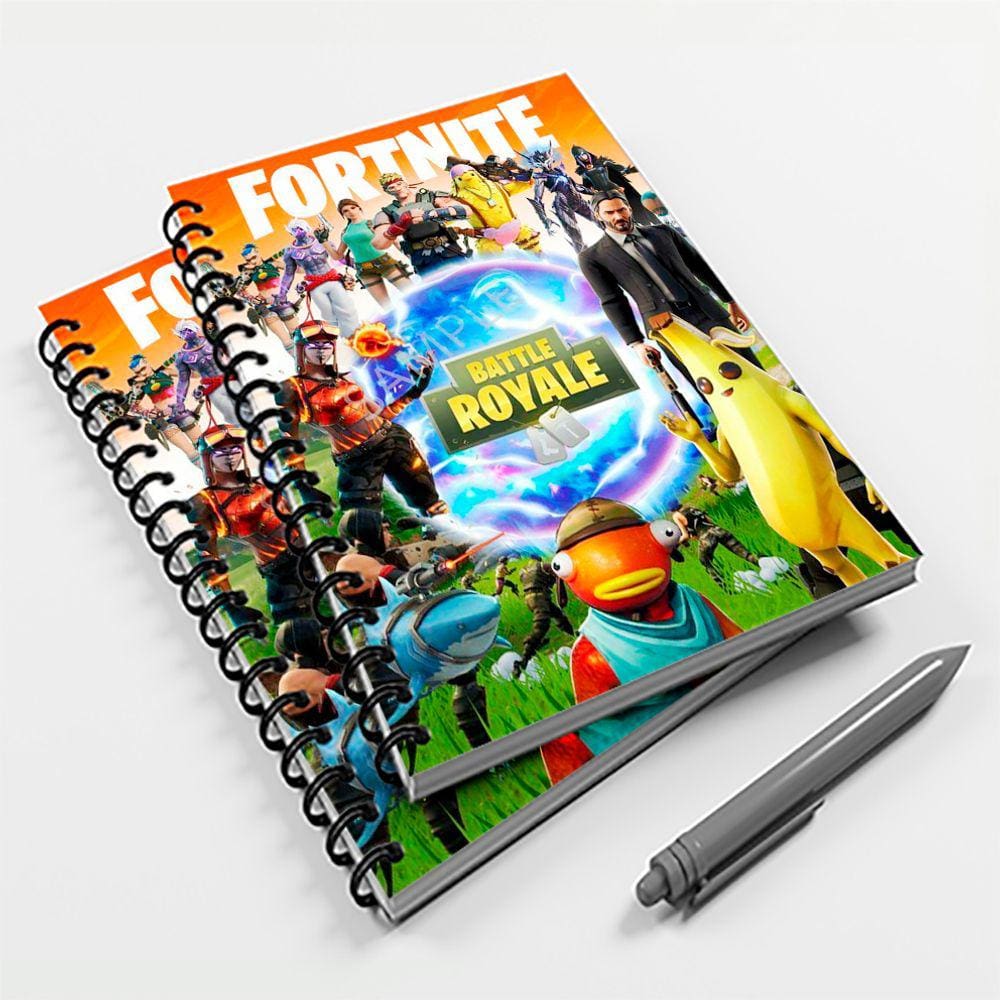 Caderno Universitário 10 Mat Jogo Fortnite
