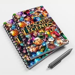 Caderno Universitário 96 Fls Jogo League Of Legends