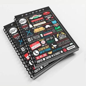 Caderno Universitário 96 Fls Serie Friends Mod. 01